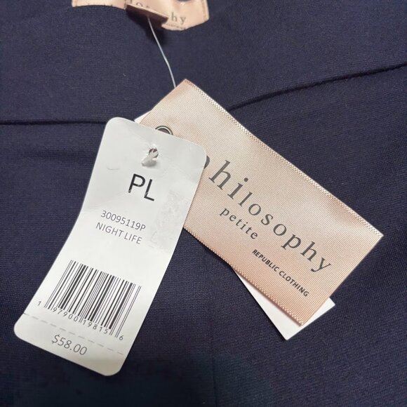 Philosophy Republic Stretch Ponte Knit Pull-On Bootcut Pants, Petite Large - Picture 6 of 6